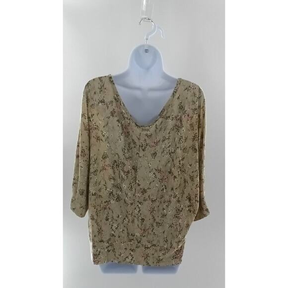 Mudd green floral Dolman Whimsigoth Office work career Goblincore Forest fairy - Picture 2 of 5